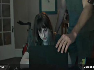 Dakota Johnson naked sexy in the bathroom