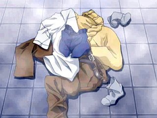 Hentai sex porn hot couple eating wet pussy in the shower