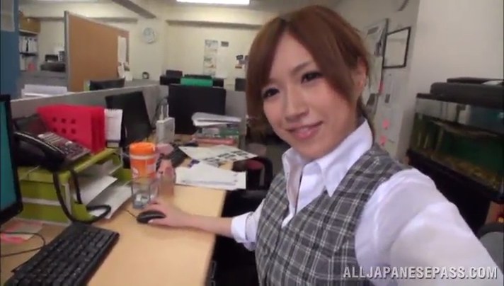 Daddy long hair asian secretary