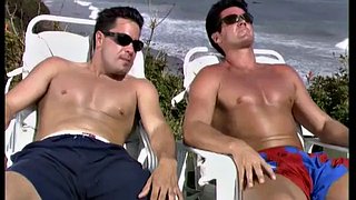 Beautiful blonde sluts fucking in public with big old tits lick pussy on the beach