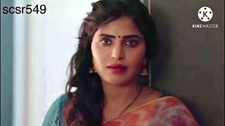 Desi เซ็กซี่ และ ฉ่ำ หญิง ใน a สีแดง saree gets ระยำ โดย คนใช้