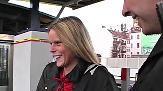 Skank german cum in mouth