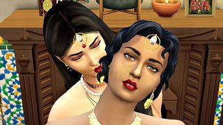 Vol 1 Part 4 - Desi Indian Saree Aunty Lakshmi a rencontré son amie lesbienne - Wicked Whims