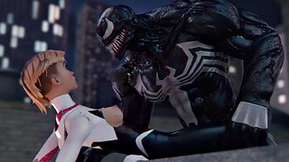 spidergirl x δηλητήριο στην ταράτσα