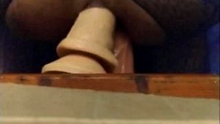 cumming su dp anale con dildo