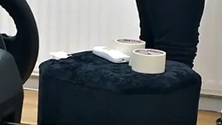 Slem stesønn tok ut en kuk mens stemoren hans malte døren