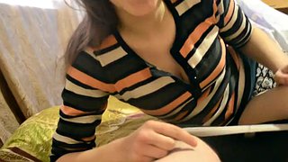 Krásná dospívající saje můj péro a užívá si cum v ústech