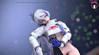 Yarış kıyafeti Kiana - Seksi Dans (3D HENTAI)