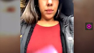 สาธารณะ cumshot บนรถบัส