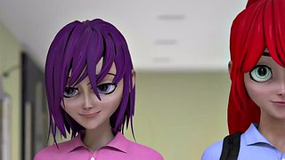 Estudiante se folla al profesor con gafas - 3D Hentai Cartoon