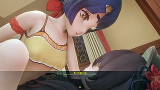 A Night In Liyue - Неудачный розыгрыш [Hu Tao x Xiangling]