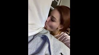 big tits big cock bored girlfriend wants to suck boyfriends cock on rough korean