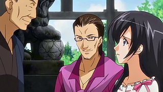 Søte hentai-jenter knullet av en gruppe gamle menn