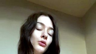 Uncut shemale cumshot