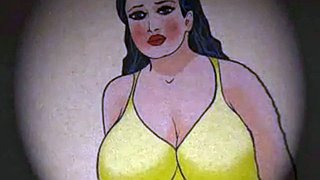 niño de dibujos animados se masturba pensando en mamá