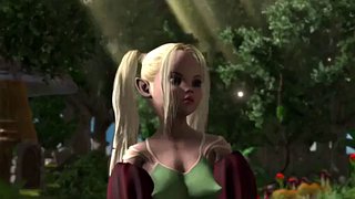 Minotaurus fickt schöne junge Feen im Feenwald