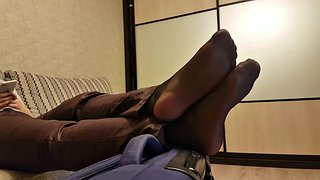 (PinkRoseEdit) Rina Foxxy в нейлоне и босиком 1