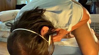 Πρωκτικό τύπου Doggy with my filipina - πρώτη βολή στο πρόσωπο