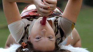 Cute Russian blonde diva Ivana Fukalot masturbates her