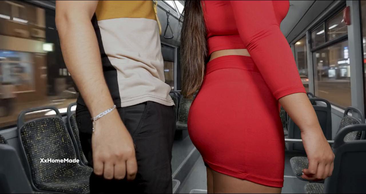 Stranger Grinds Big Cock Against xxhomemade's Big Butt, Soaking Her Pussy In Cum