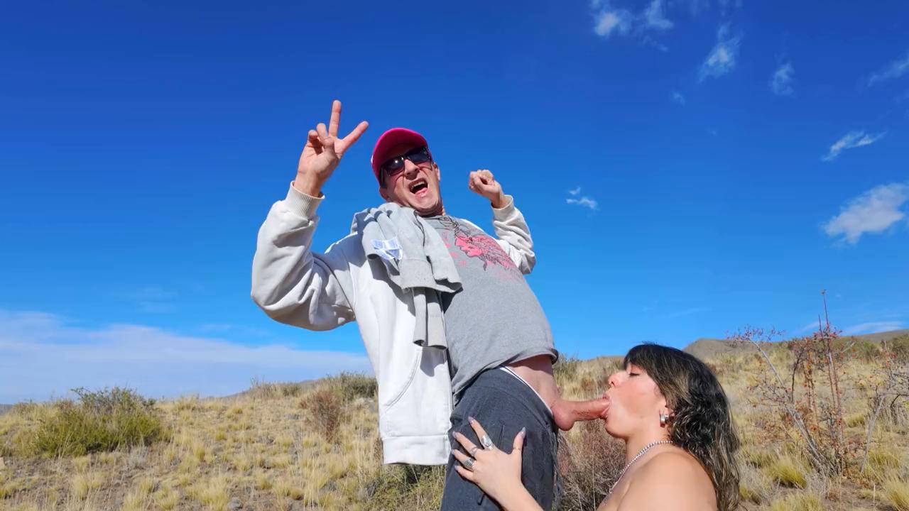 ladyroma's Deep Throat in Mountains