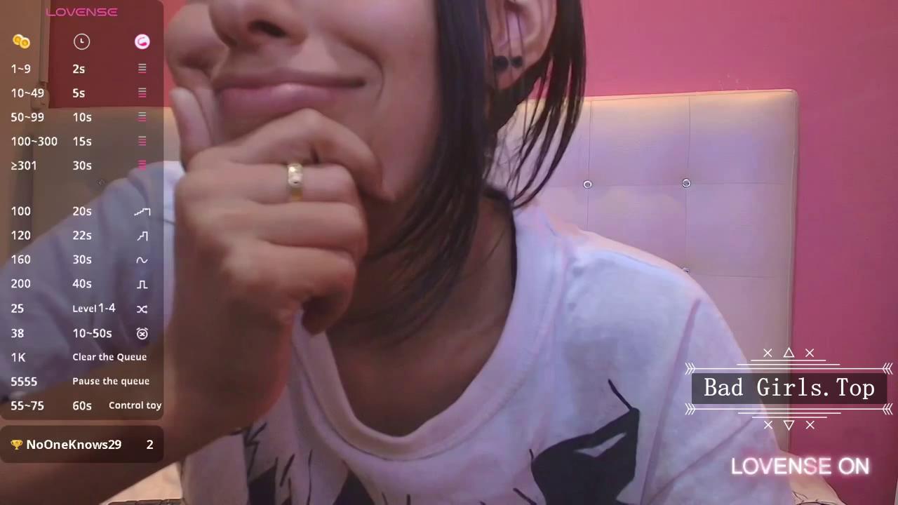 Skinny Latina's Natural Big Tits Close Up
