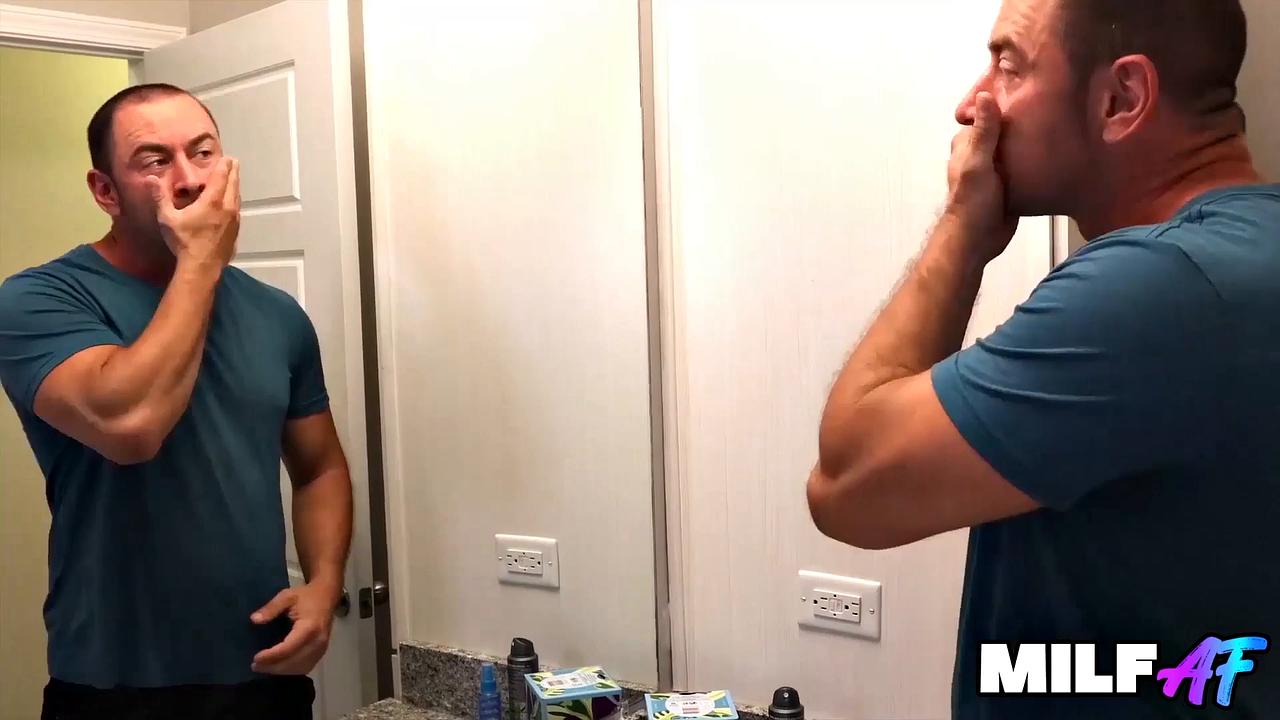 Busty Redhead in Teal Top Delivers Messy bj Then Rides Bald Pussy Hard