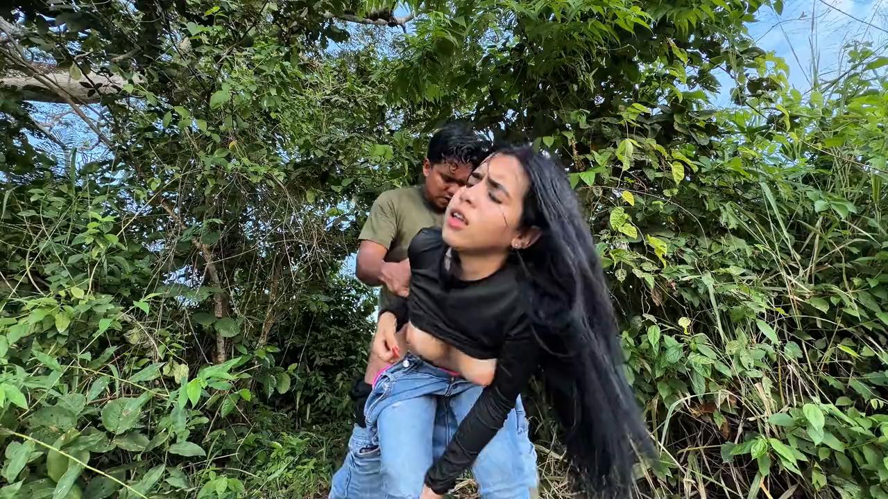 Sara Sodi Boss Pounds Him in Wild Outdoor Mountains