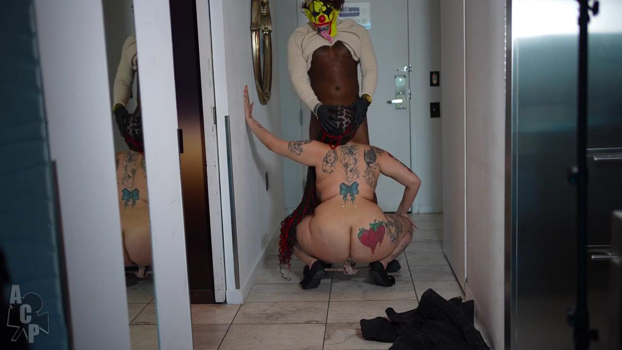 Mme Berry and Gibby the Clown Ring in New Year's with Explosive Big Butt Craziness