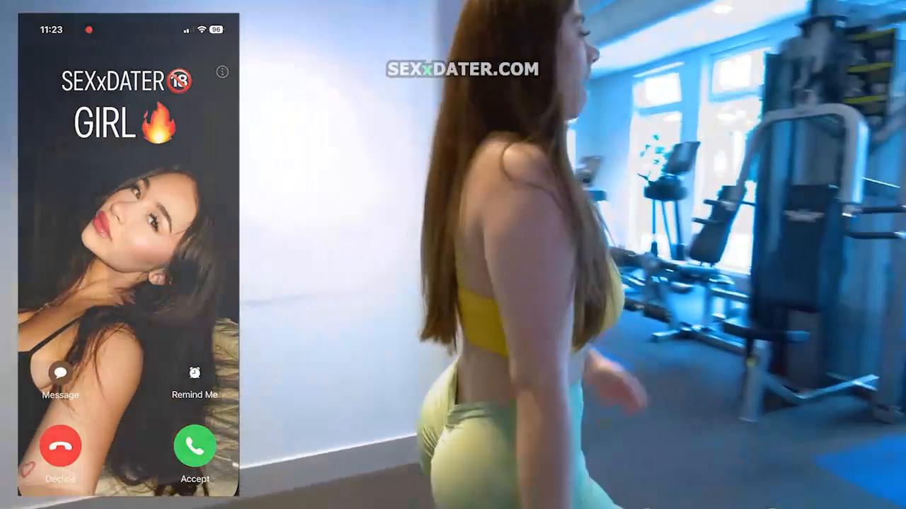 Violet Myers Takes Double Penetration from Her Trainer