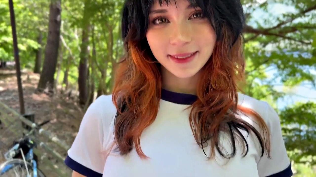 Baby Alien and Melztube Pound Stranger's Ass on Bicycle in Rough Outdoor Anal Session