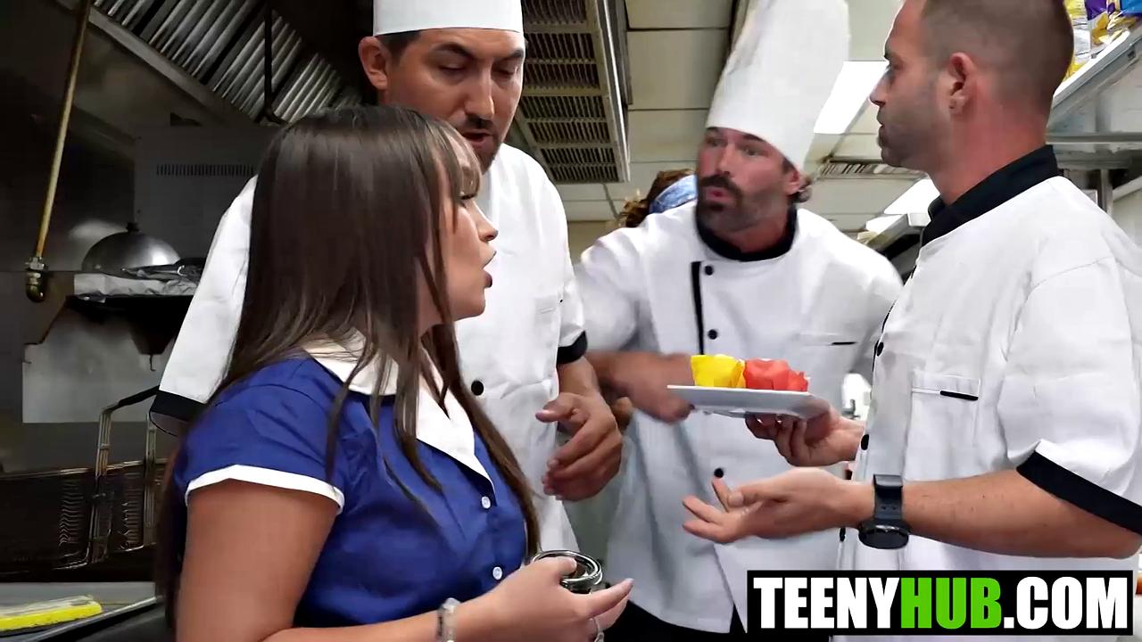 Tiny ts Bunny Fae in Rough Caught Gangbang