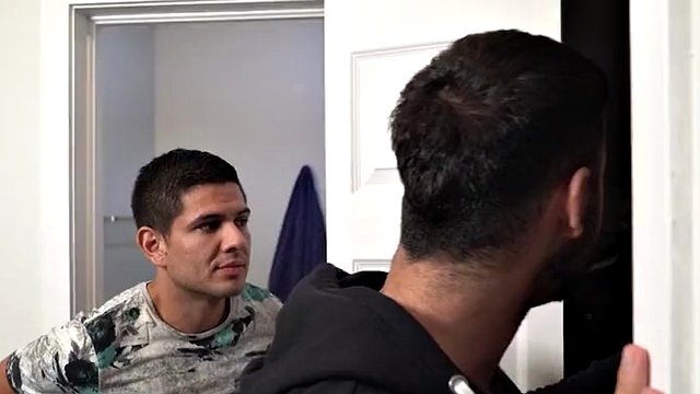 Handsome man Alex gives his father-in-law a perfect gift