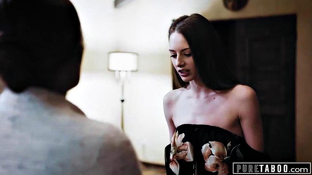 PURE TABOO Kyler Quinn Caught Experimenting With Stepmom & Stepdad Joins In