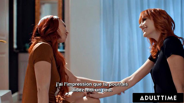 ADULT TIME - Aidra Fox Seduces Bestie Kenna James For ROMANTIC LESBIAN FUCK! FRENCH SUBTITLES: Porn