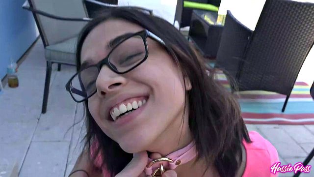 Harmony Wonder's Massive Cock Deepthroating in Debut POV Blowjob with Brick Danger's Big