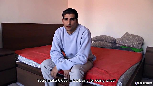 Czech Hunter's Horny Apartment Building Halloween Walk