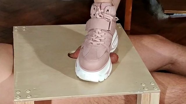 Domina tramples slave's cock (Magyar Alaz) part 1