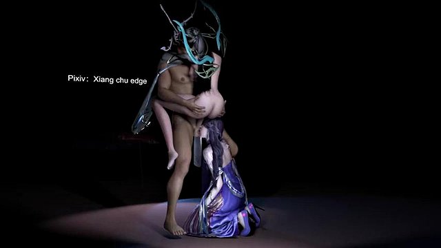 Fantasy Threesome: Anal, Asian & Hentai Porn