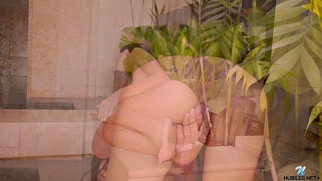 Real nice exotic babe shows her shaved pussy