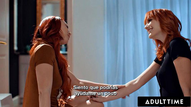ADULT TIME - Aidra Fox Seduces Bestie Kenna James For ROMANTIC LESBIAN FUCK! SPANISH SUBTITLES: Porn