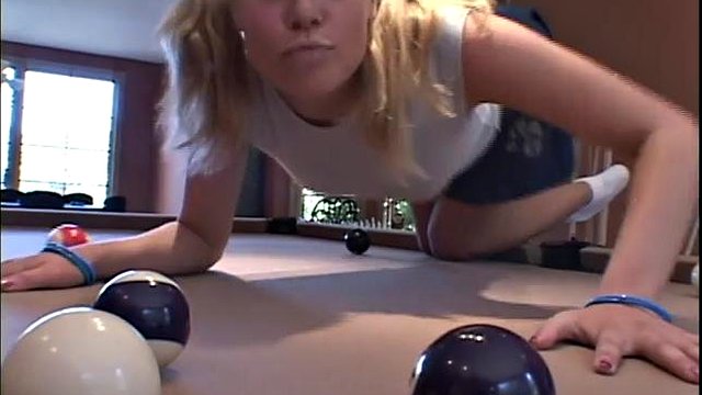Little Summer Fingering Billiard Orgasm