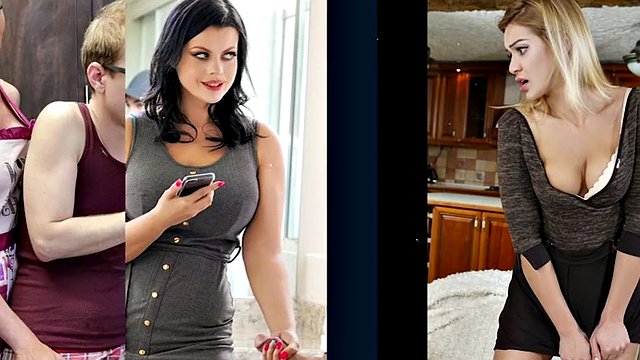 Una bellissima bionda in miniabito vuole compiacere il suo papà