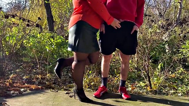 Mother-in-law loves holding my dick outside when I pee
