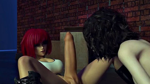 F.U.T.A. Sentai Squad - Giant Robotic Futanari Orgasm