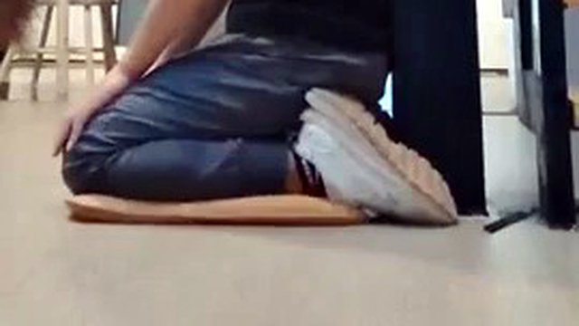 Foot gagging femdom
