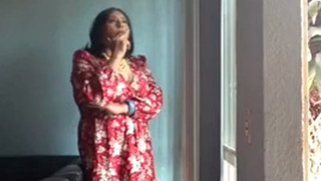 Mexican smoking transvestite