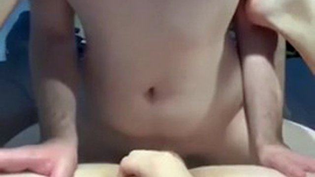 Twink femboy fucks dad
