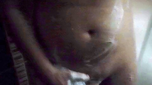 Soaping and masturbating