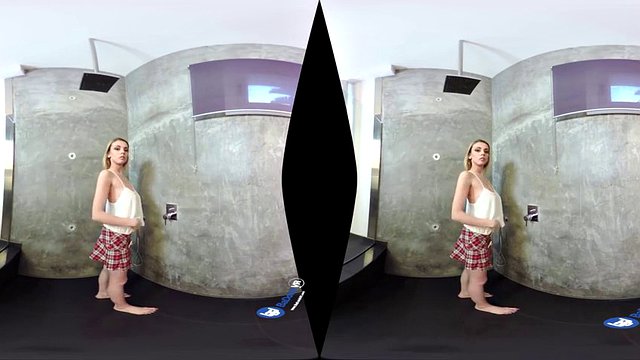 badoink vr λεσβιακή σεξουαλική δράση κάτω από το ντους vr πορνό
